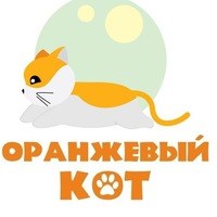 Логотип компании Оранжевый кот, детский центр